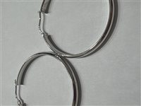 Orecchini Domar Donna Cerchi argento 925 lisci in Argento ORAR-464-280 - ORAR-464-280